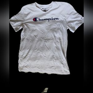 Champion White Tee Big Kids